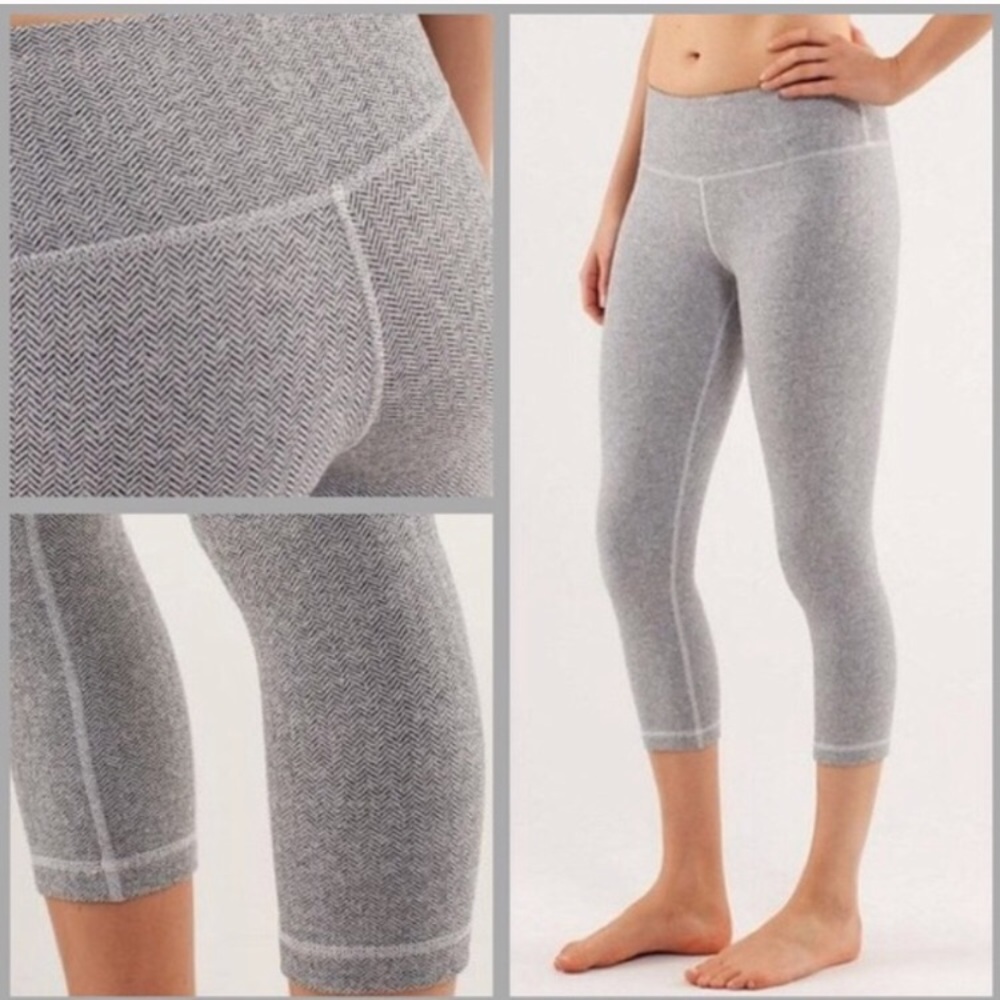 RARE Lululemon WonderUnder crop size 8